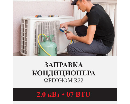 Заправка кондиционера Kentatsu фреоном R22 до 2.0 кВт (07 BTU)
