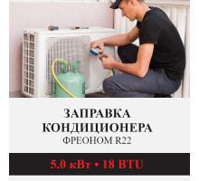 Заправка кондиционера Kentatsu фреоном R22 до 5.0 кВт (18 BTU)