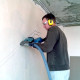 Штробление стены под нишу для дренажной помпы Kentatsu 150х70 мм. (Кирпич)